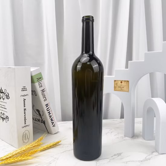 Wholesale 375ml 500ml 750ml 1500ml 3L 6L Wine Glass Bottles Bordeaux Bottles Burgundy Bottles Olive Green Bottles Antique Green Glass Wine Bottles